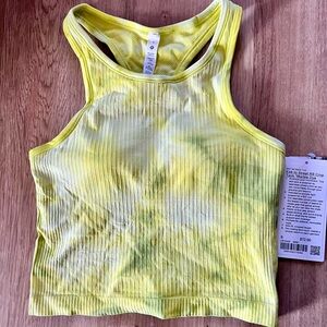 NWT Lululemon Ebb to street cropped tank